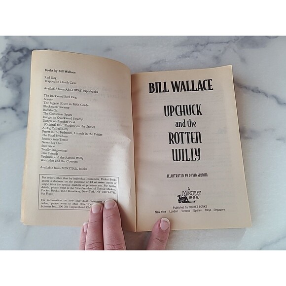 Upchuck and the Rotten Willy by Bill Wallace (1998, Trade Paperback) - Picture 3 of 10